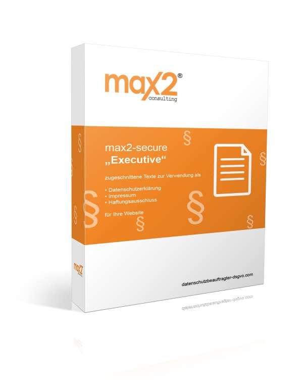 Leistungen DSGVO - max2-secure „Executive“