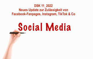 DSGVO - DSK Neues Kurzgutachten Social Media